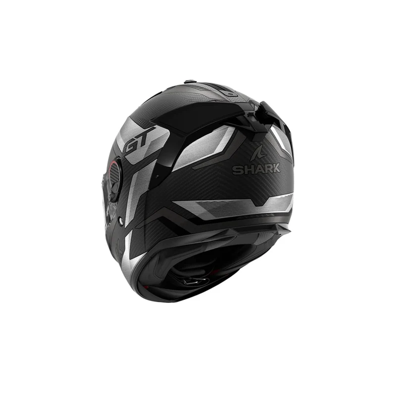 SHARK SPARTAN GT PRO RITMO CARBON CASCO CROMO PLATEADO