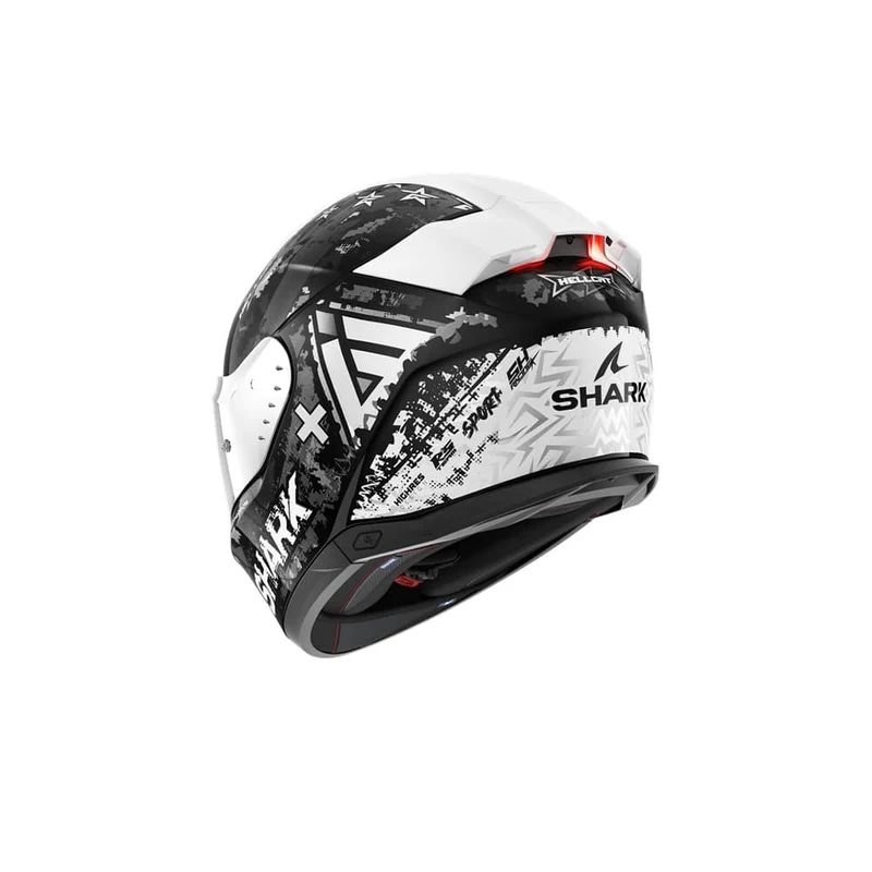SHARK SKWAL i3 HELLCAT Integral Casco Negro Cromo Plata