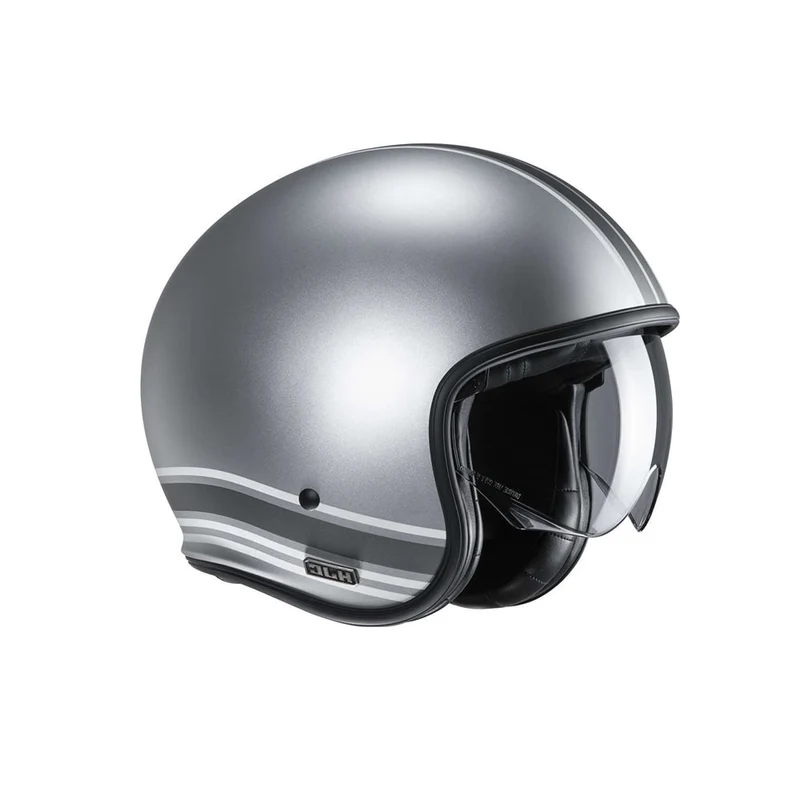 HJC V30 SENTI MC1SF Jet Scooter Casco gris mate