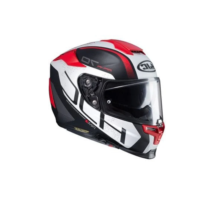 HJC V10 Grape MC1SF Moto Integral Casco Negro Mate Rojo