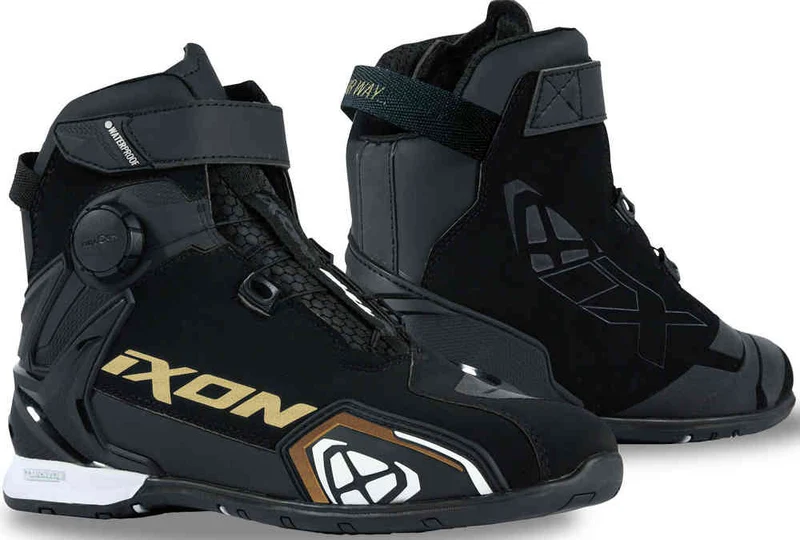 IXON BULL 2 WP MUJER BOTAS MOTO Negro Blanco Dorado