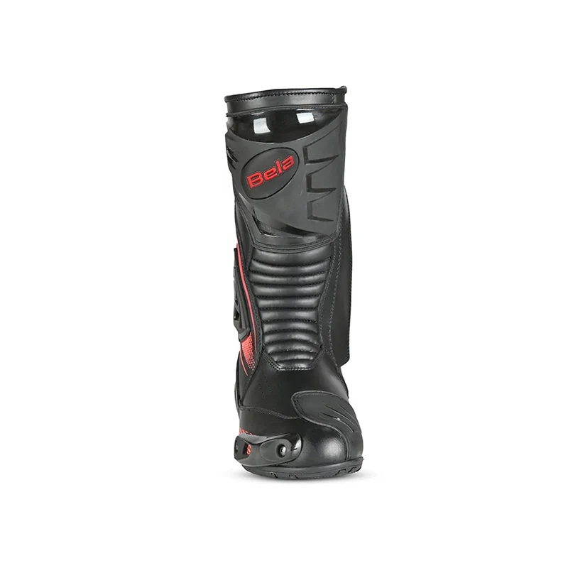 BELA MASTER MAN BOTAS DE MOTO PIEL NEGRO ROJO