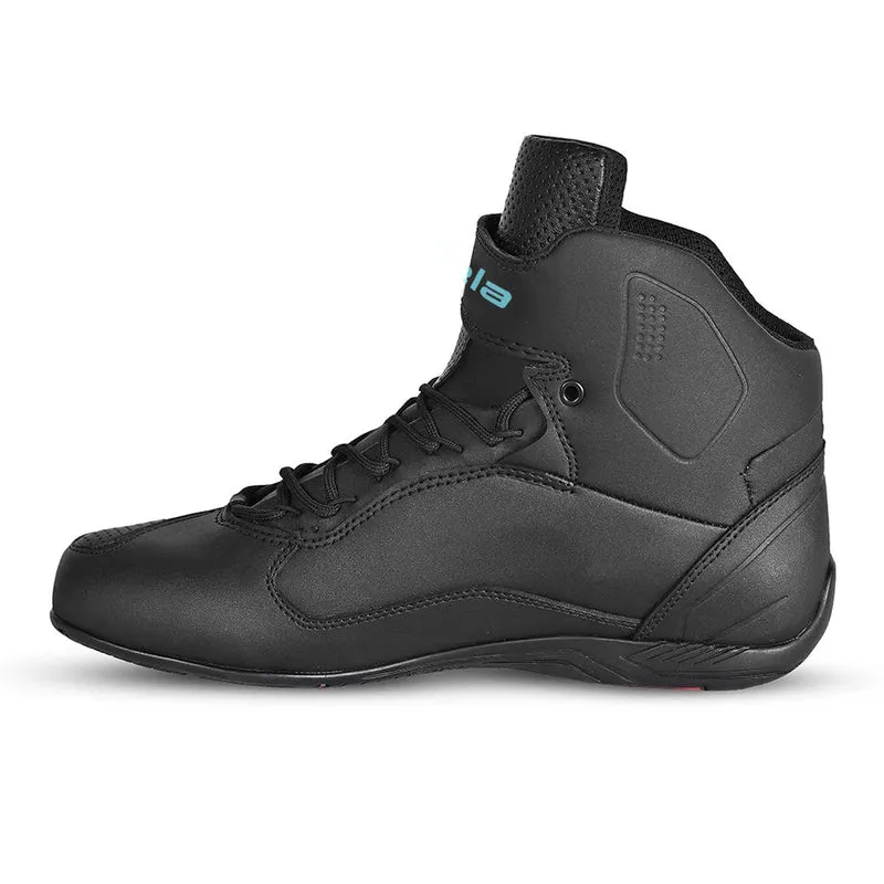 BELA JET EVO PIEL LADY BOTAS DE MOTO NEGRO TURQUESA