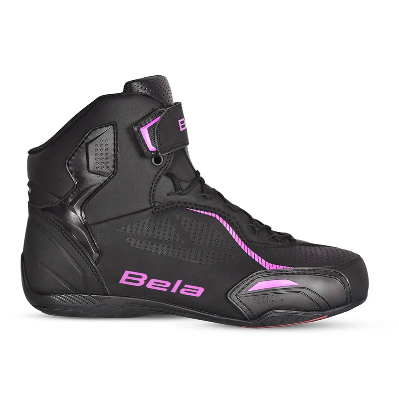 BELA JET EVO LADY BOTAS DE MOTO NEGRO ROSA