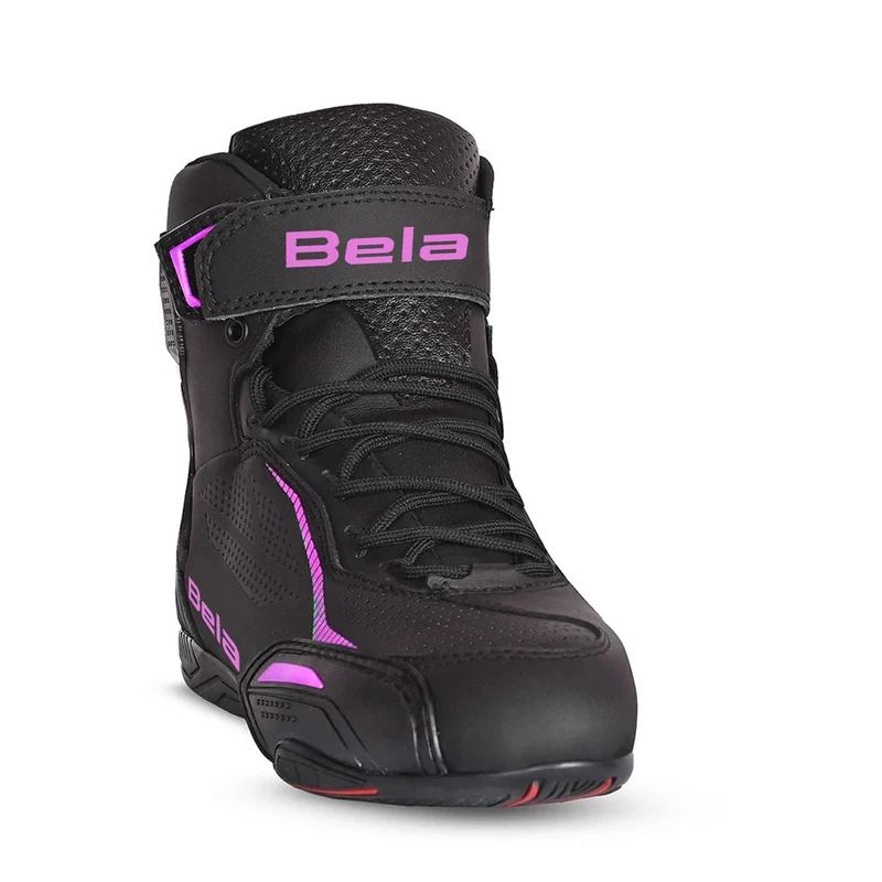 BELA JET EVO LADY BOTAS DE MOTO NEGRO ROSA