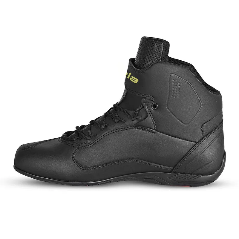 BELA JET EVO PIEL MAN BOTAS DE MOTO NEGRO AMARILLO FLOUR