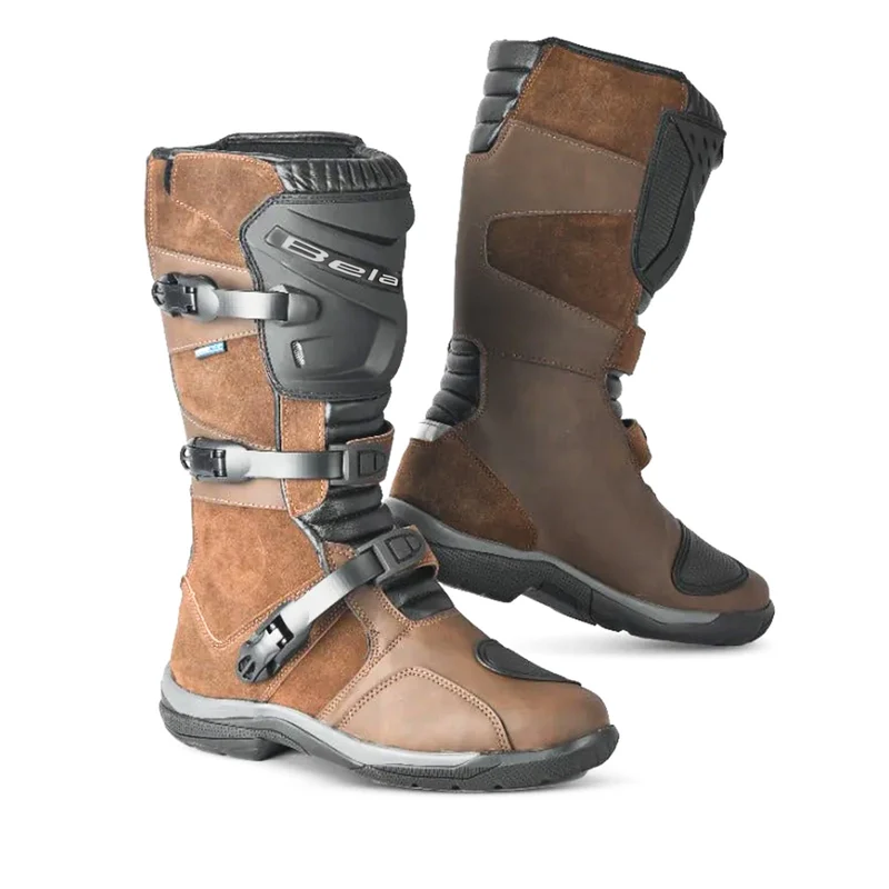 BELA BELIZE WP ADVENTURE LONG C1 BOTAS DE MOTO PIEL MARRÓN