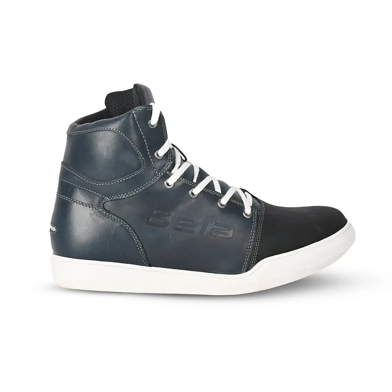 BELA BAIKA SNEAKER BOTAS DE MOTO PIEL AZUL