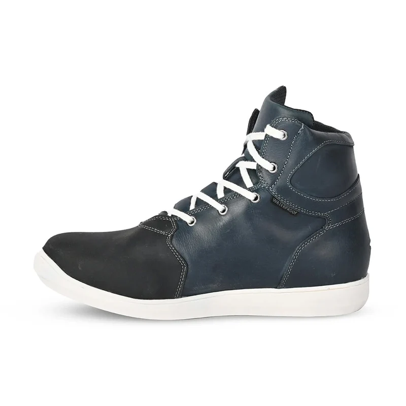 BELA BAIKA SNEAKER BOTAS DE MOTO PIEL AZUL