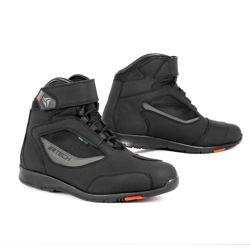 R-TECH ROAD STAR PIEL BOTAS DE MOTO NEGRO