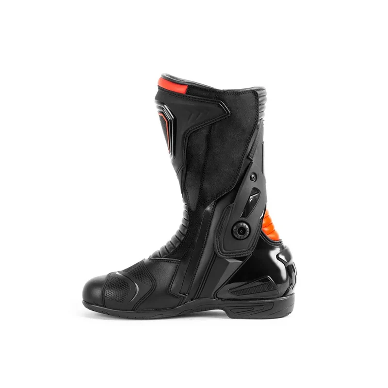 BELA THUNDER RACING BOTAS DE MOTO PIEL NEGRO ROJO