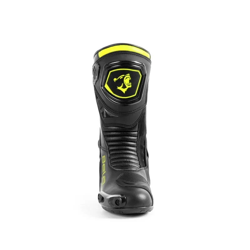 BELA - BOTAS DE MOTO PIEL THUNDER RACING NEGRO AMARILLO FLUOR