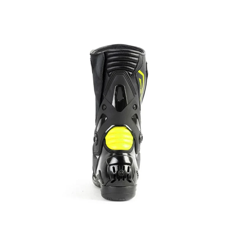 BELA - BOTAS DE MOTO PIEL THUNDER RACING NEGRO AMARILLO FLUOR