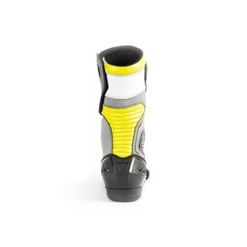 R-TECH PERFORMER PIEL BOTAS DE MOTO HOMBRE NEGRO AMARILLO FLUOR