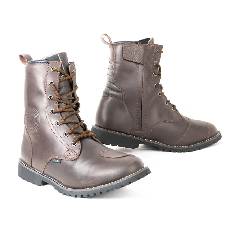 R-TECH MOTEQ WP PIEL BOTAS DE MOTO HOMBRE MARRÓN