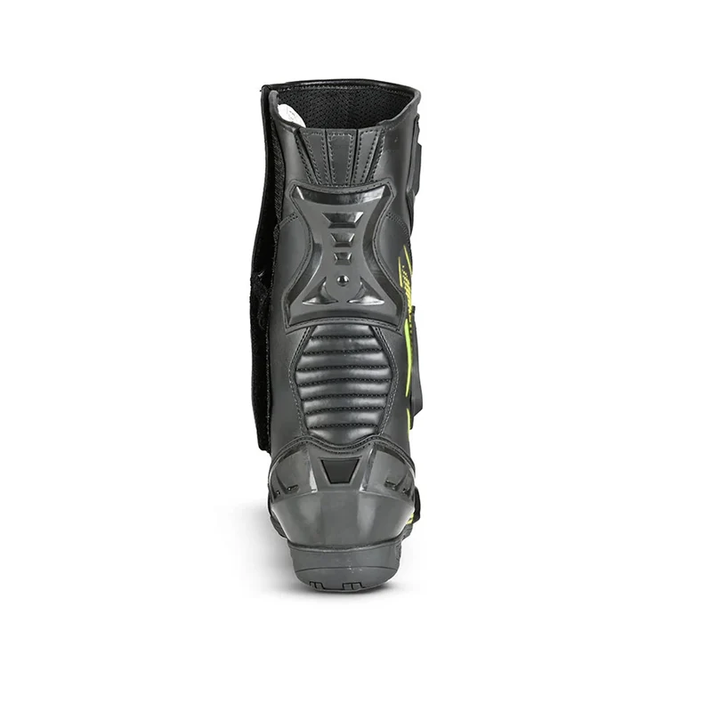 BELA MASTER MAN BOTAS DE MOTO PIEL NEGRO AMARILLO FLUOR