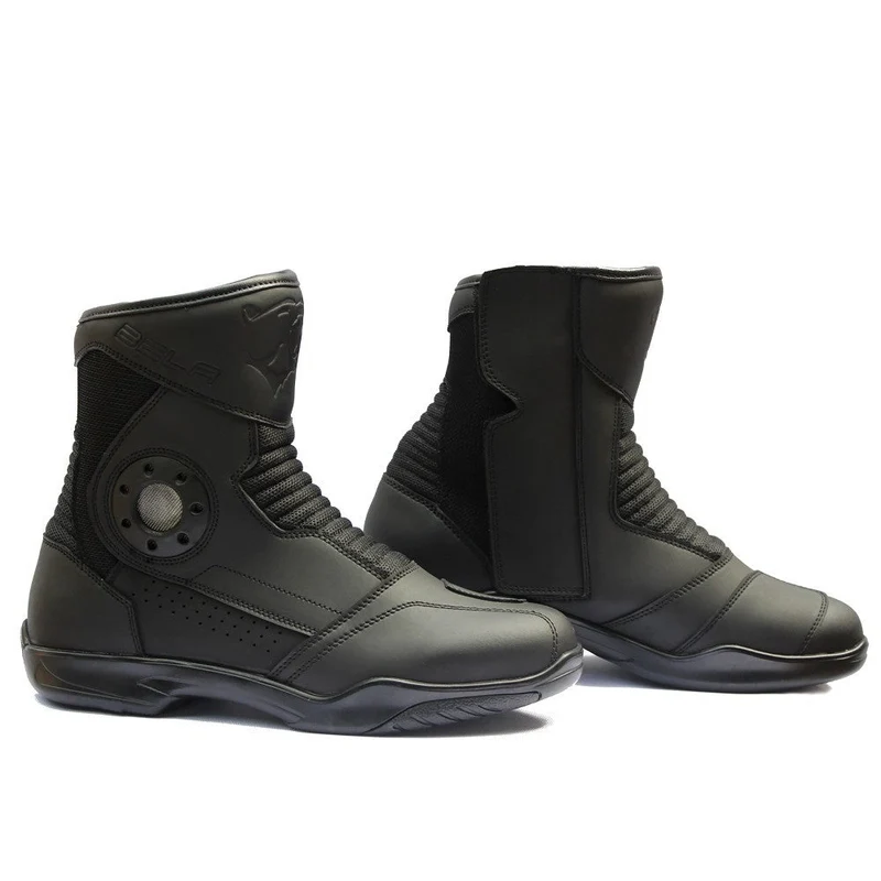 BELA PRIME SHORT MAN BOTAS DE MOTO PIEL NEGRO