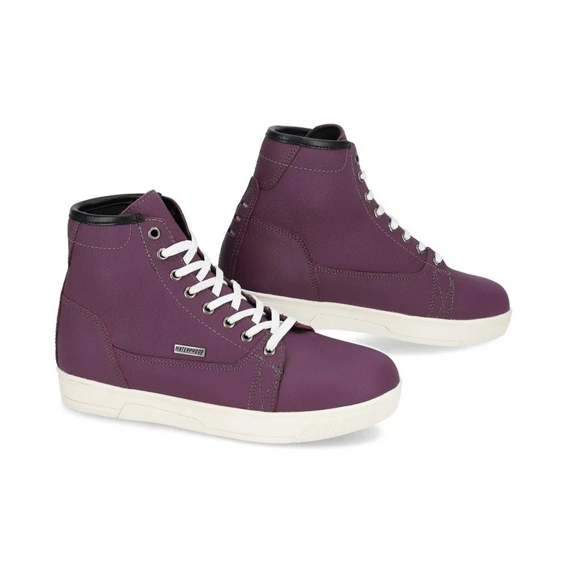 BELA VOLCAN LADY BOTAS DE MOTO PIEL NEGRO FUCSIA