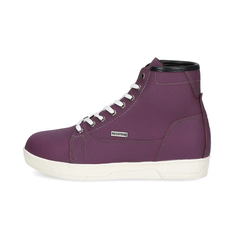 BELA VOLCAN LADY BOTAS DE MOTO PIEL NEGRO FUCSIA