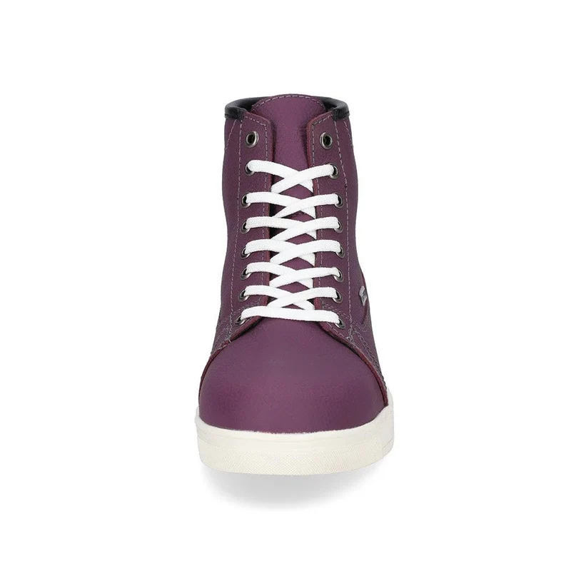 BELA VOLCAN LADY BOTAS DE MOTO PIEL NEGRO FUCSIA