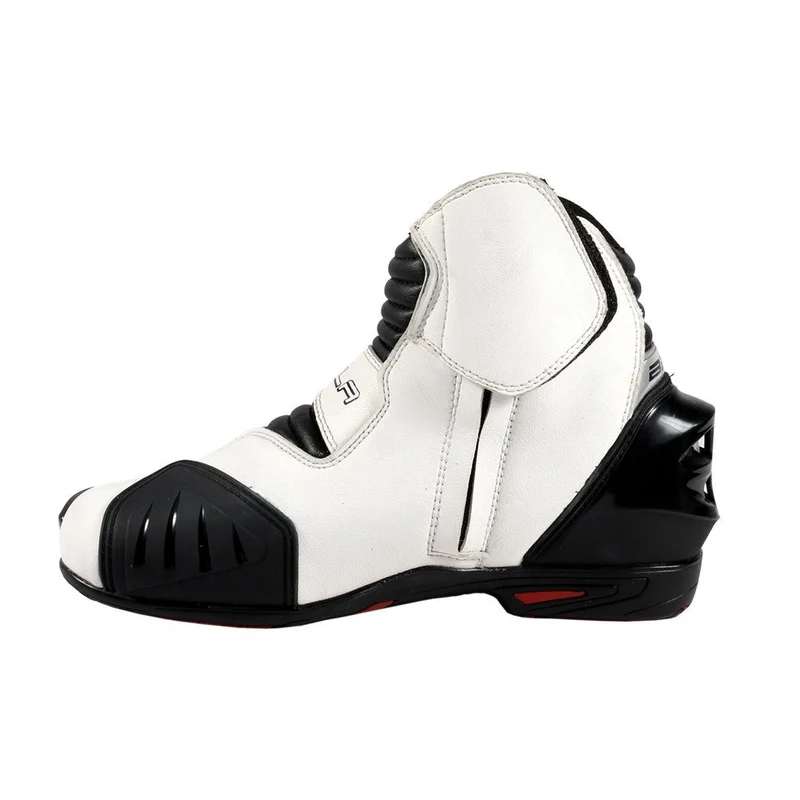 BELA FASTER BOTAS DE MOTO PIEL BLANCO AMARILLO FLUOR