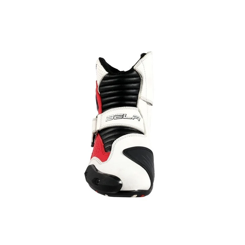 BELA FASTER BOTAS DE MOTO PIEL BLANCO ROJO