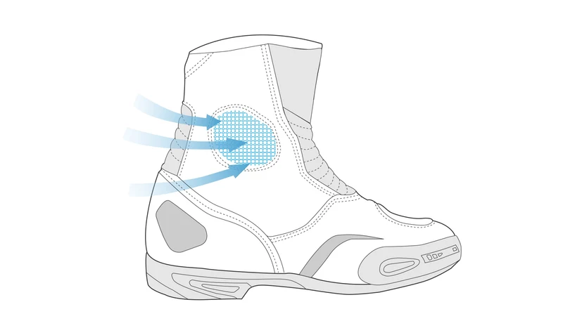 BELA FASTER BOTAS DE MOTO PIEL BLANCO VERDE