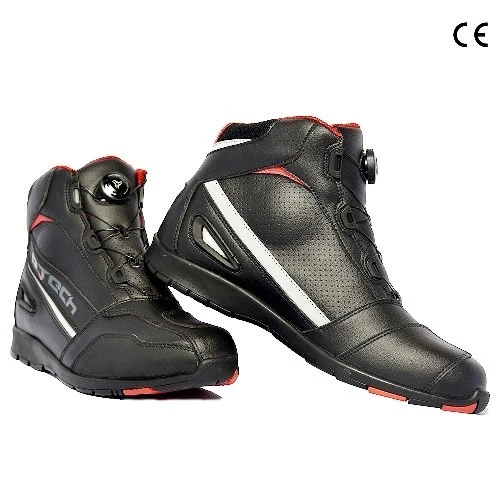 R-TECH BLINKO BOA PIEL BOTAS DE MOTO NEGRO