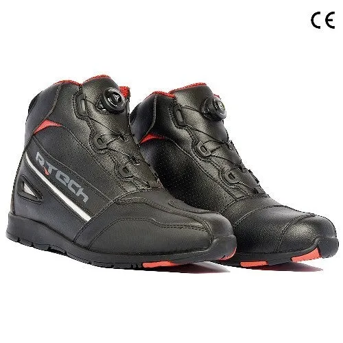 R-TECH BLINKO BOA PIEL BOTAS DE MOTO NEGRO