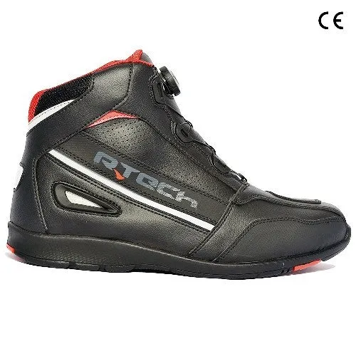 R-TECH BLINKO BOA PIEL BOTAS DE MOTO NEGRO