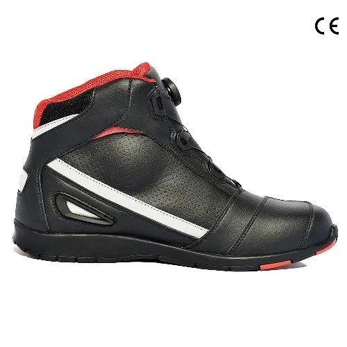 R-TECH BLINKO BOA PIEL BOTAS DE MOTO NEGRO
