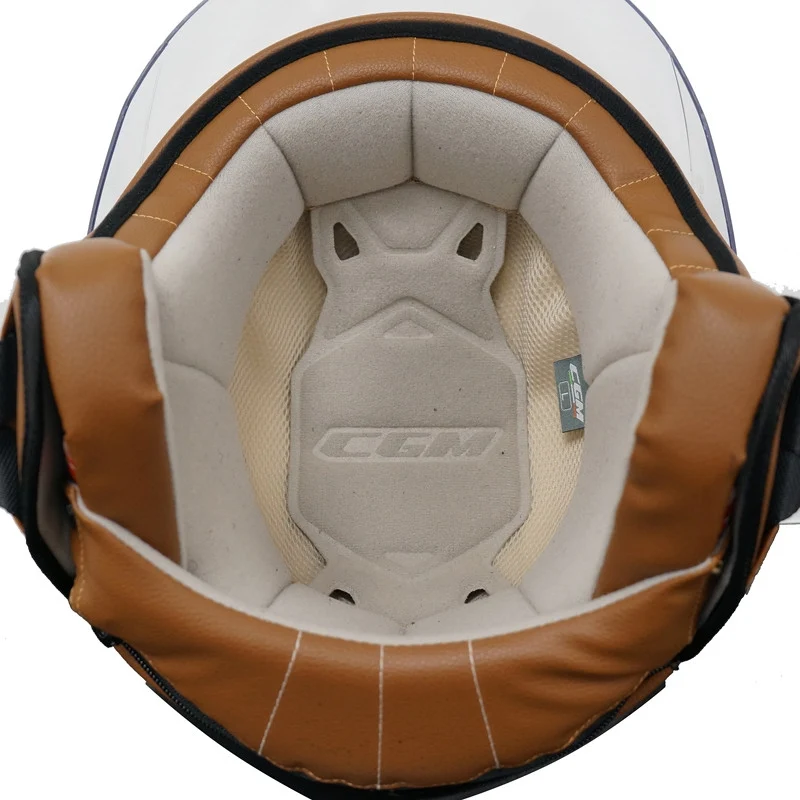 CGM -191V PIX VINTAGE JET CASCO Bianco Bordeaux sagomata