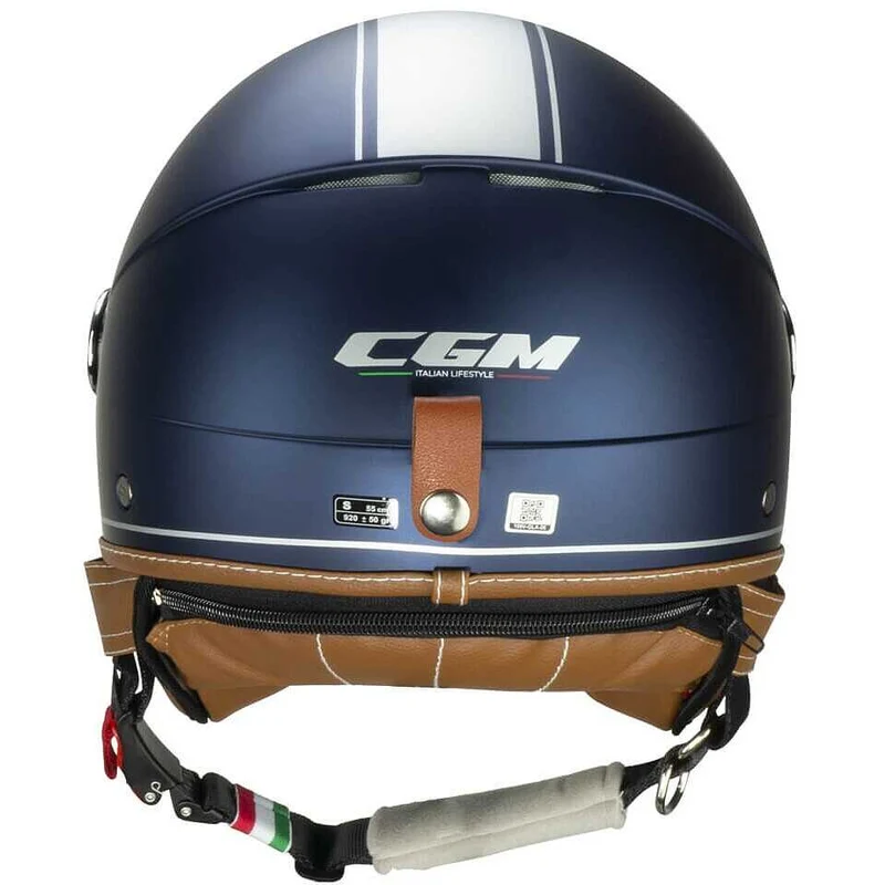 CGM 191V PIX VINTAGE JET CASCO Blu Argento satinato sagomata