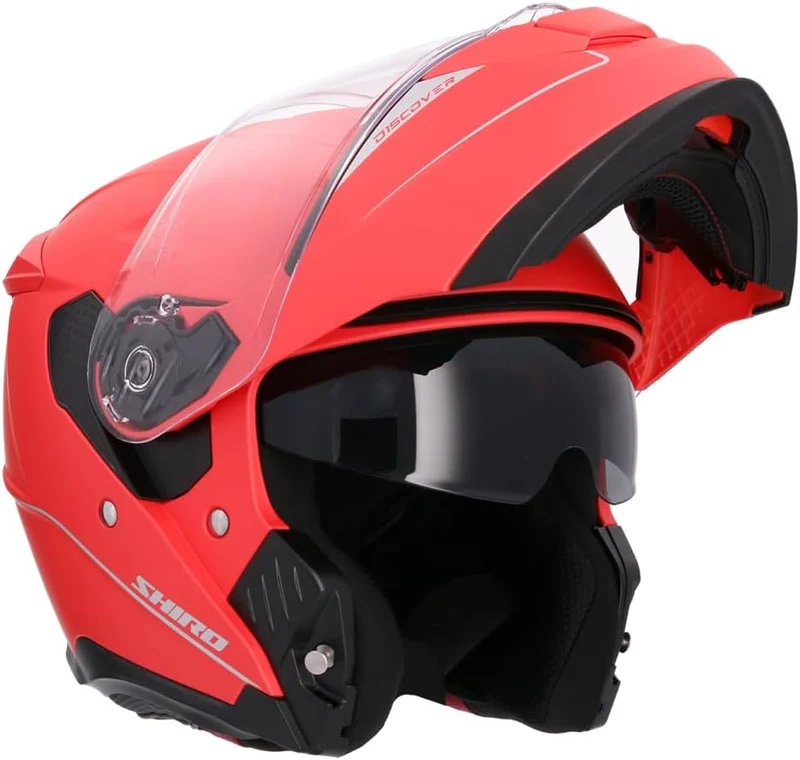 SHIRO CASCO FF950 DISCOVER MONOCOLOR ROJO MATE
