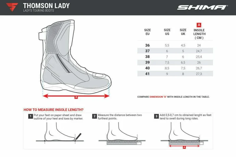 SHIMA THOMSON BOTAS DE MOTO MUJER MARRON