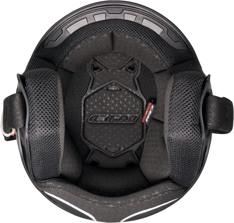 CGM 167S FLO JOY Moto Jet Casco Negro Azul Verde Mate Largo
