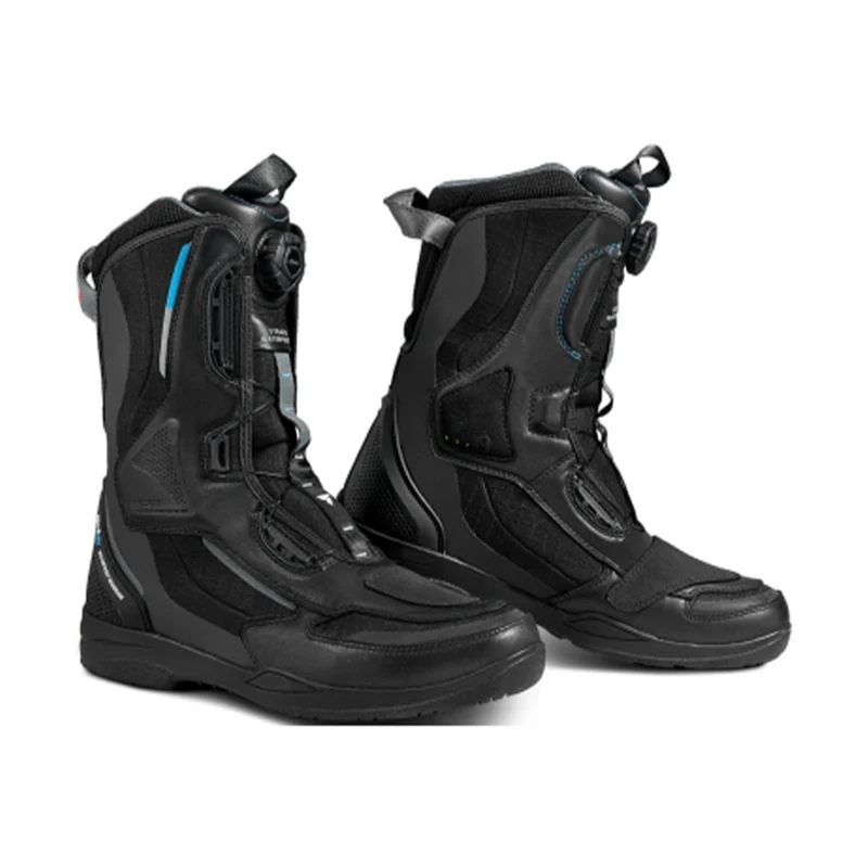 SHIMA STRATO WP BOTAS DE MOTO IMPERMEABLES HOMBRE NEGRO AZUL