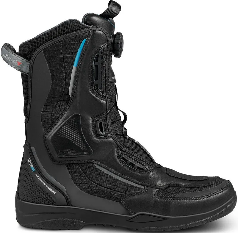 SHIMA STRATO WP BOTAS DE MOTO IMPERMEABLES HOMBRE NEGRO AZUL