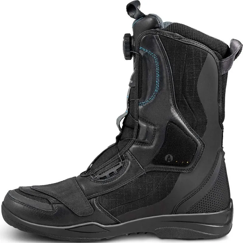 SHIMA STRATO WP BOTAS DE MOTO IMPERMEABLES MUJER NEGRO AZUL