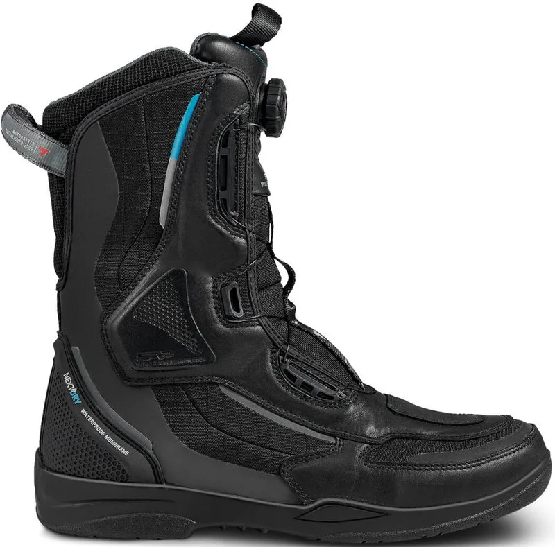 SHIMA STRATO WP BOTAS DE MOTO IMPERMEABLES MUJER NEGRO AZUL
