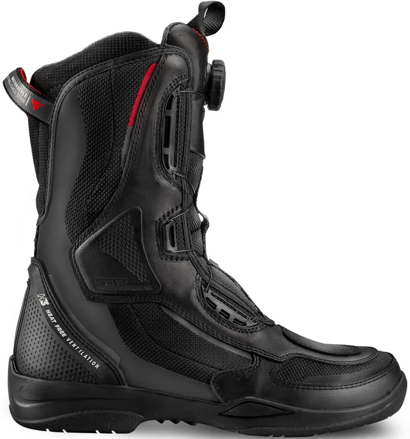 SHIMA STRATO HOMBRE BOTASS DE MOTO NEGRO ROJO