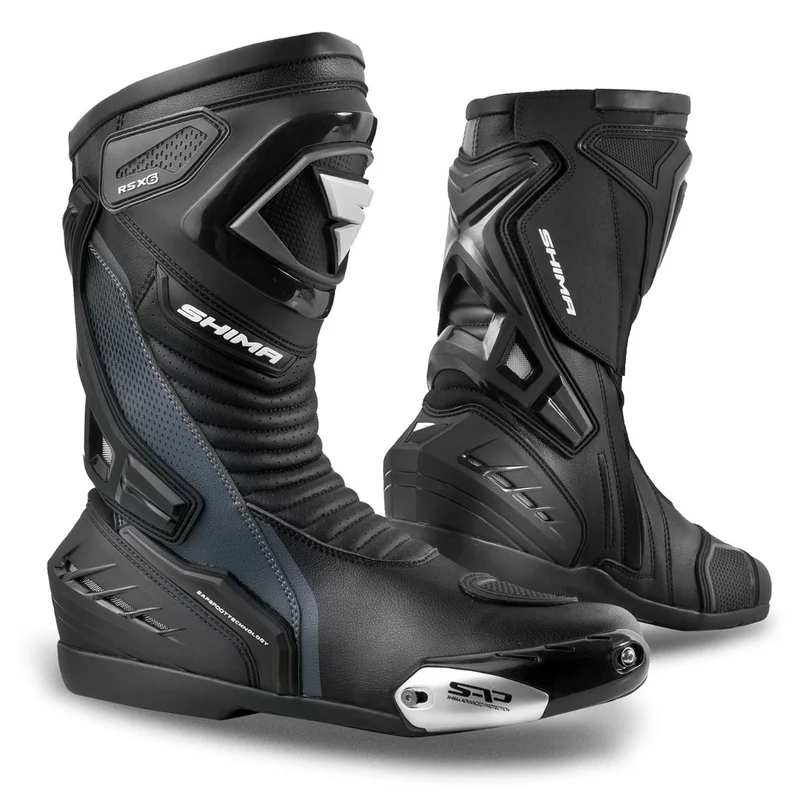 SHIMA RSX-6 BOTAS DE MOTO HOMBRE NEGRO