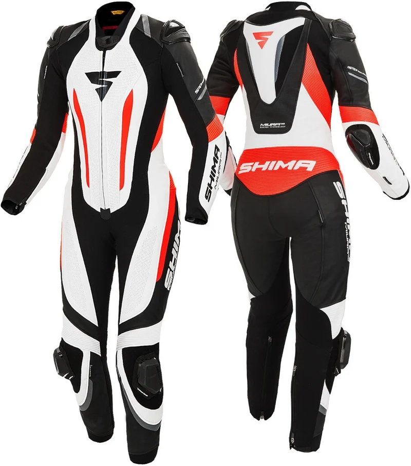 SHIMA RS 1PC MONO DE MOTO MUJER BLANCO FLUO