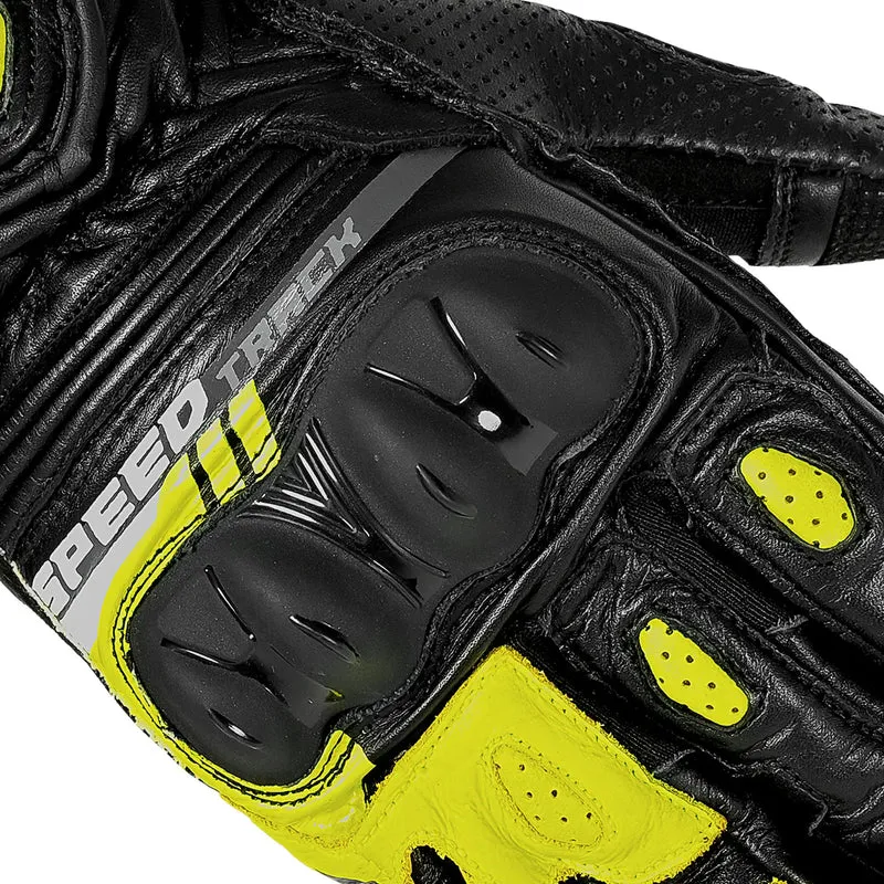 BELA LEMOX GUANTES DE MOTO CARRERAS HOMBRE NEGRO BLAN AMAR
