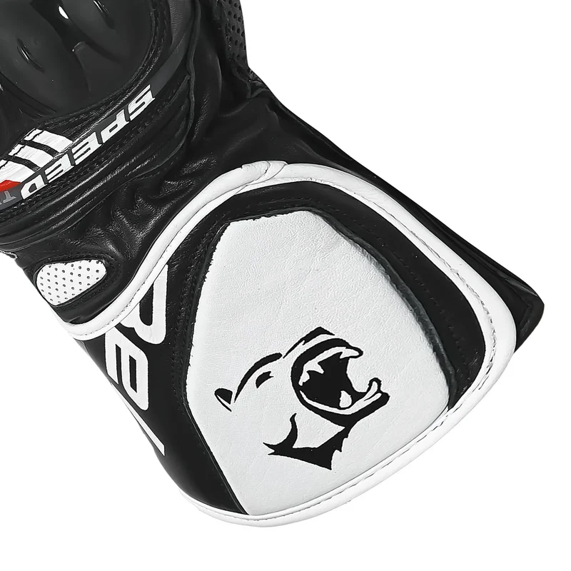BELA LEMOX GUANTES DE MOTO CARRERAS HOMBRE NEGRO BLANCO