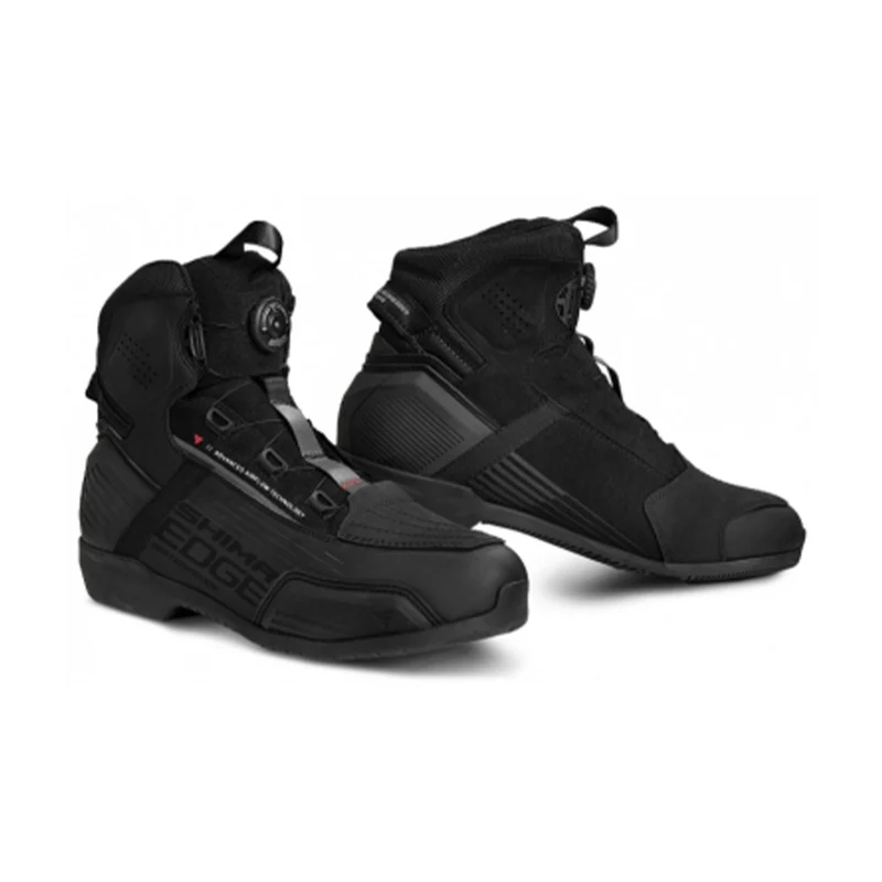 SHIMA EDGE WP BOTAS DE MOTO NEGRO