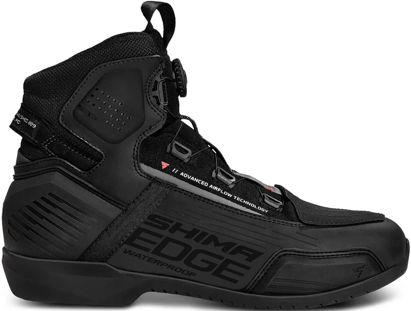 SHIMA EDGE WP BOTAS DE MOTO NEGRO