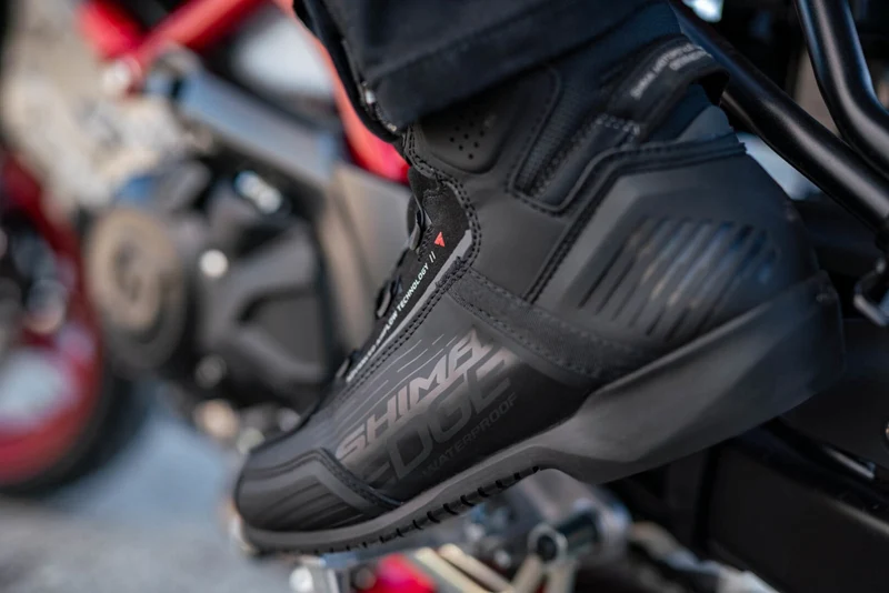 SHIMA EDGE WP BOTAS DE MOTO NEGRO