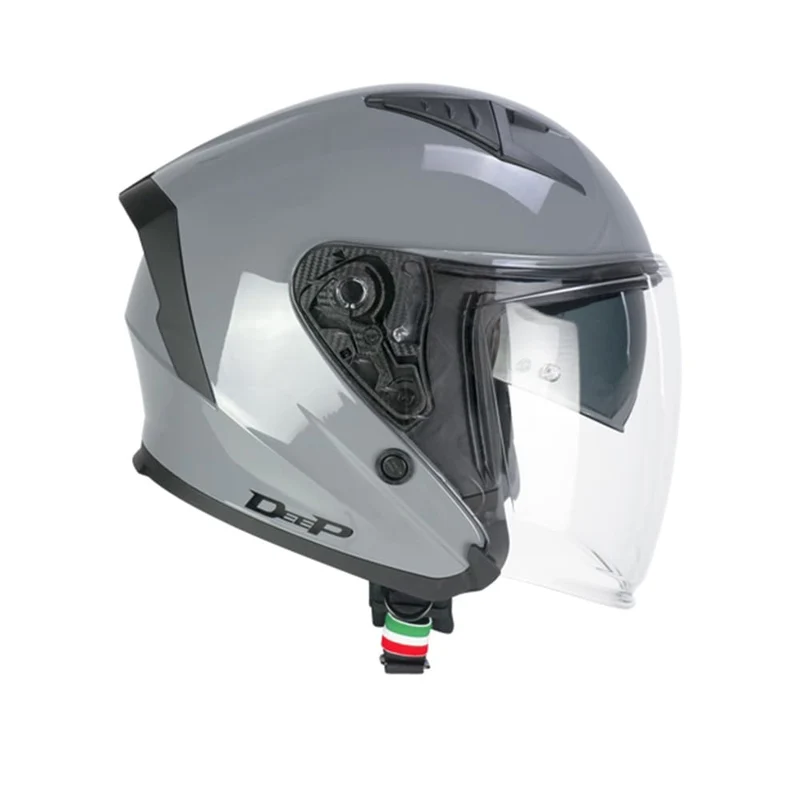 CGM 127A DEEP MONO Cara Abierta Moto Jet Casco Gris