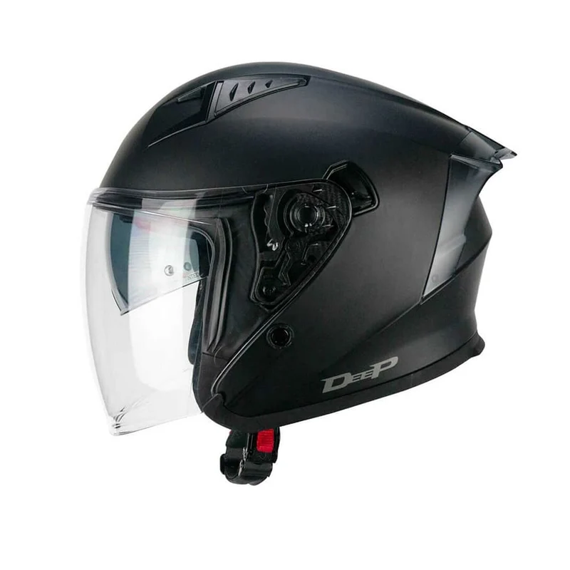CGM 127A DEEP MONO Cara Abierta Jet Casco Negro Mate